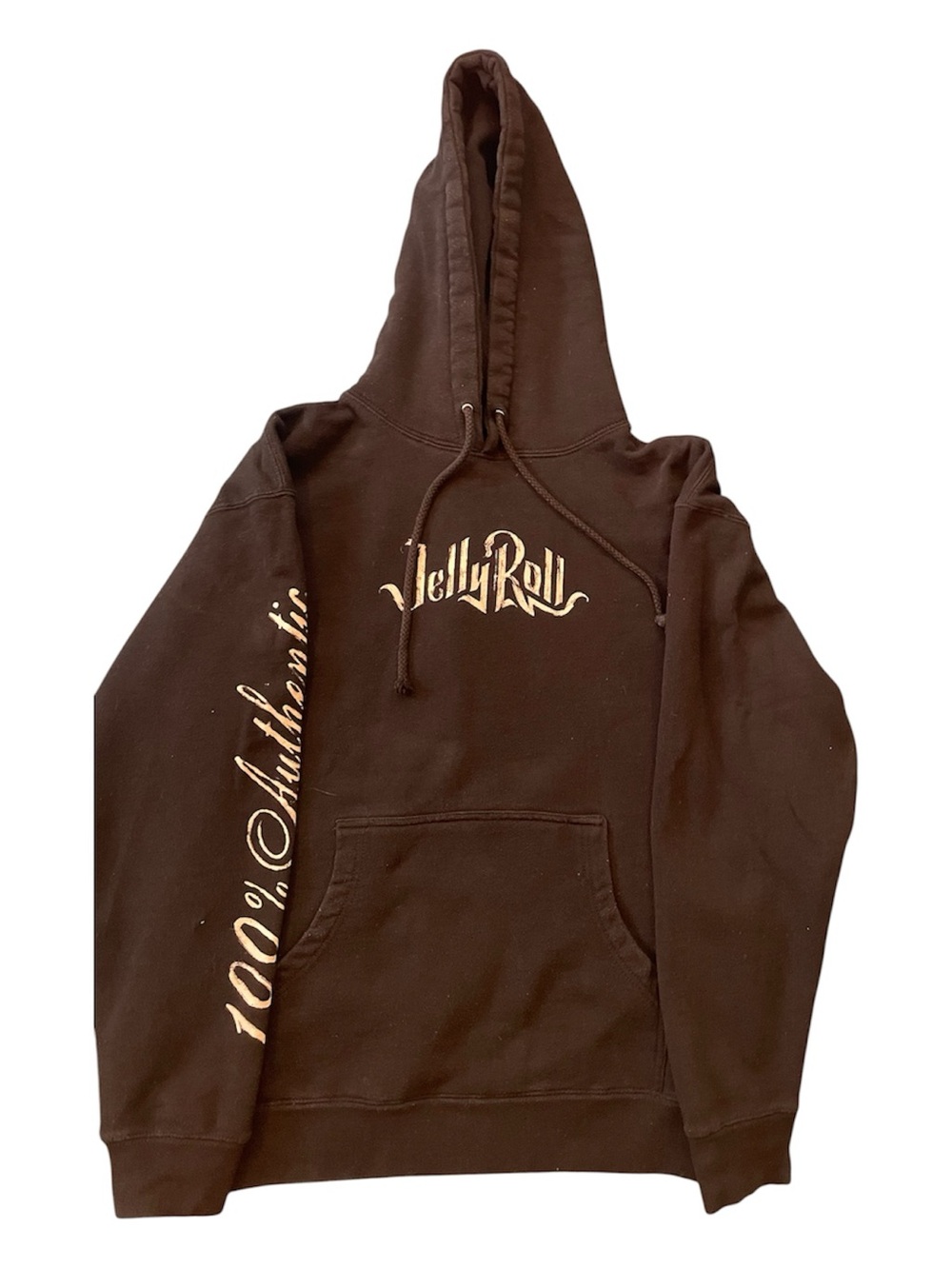 Official Jelly Roll Black Pullover Hoodie - 100% Authentic Sleeve Hit - Size Med